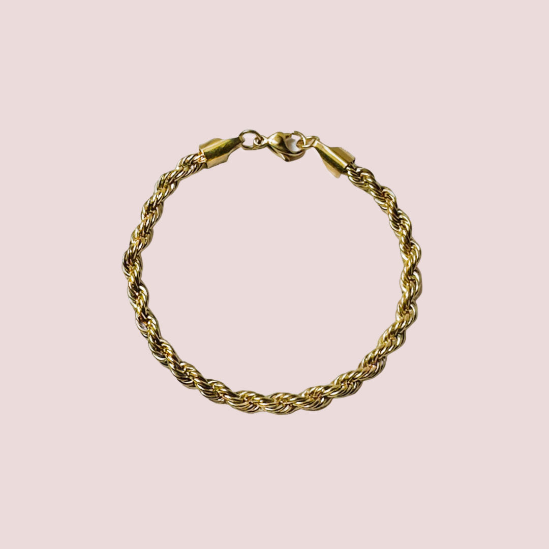 5mm Twisted Rope Chain Bracelet