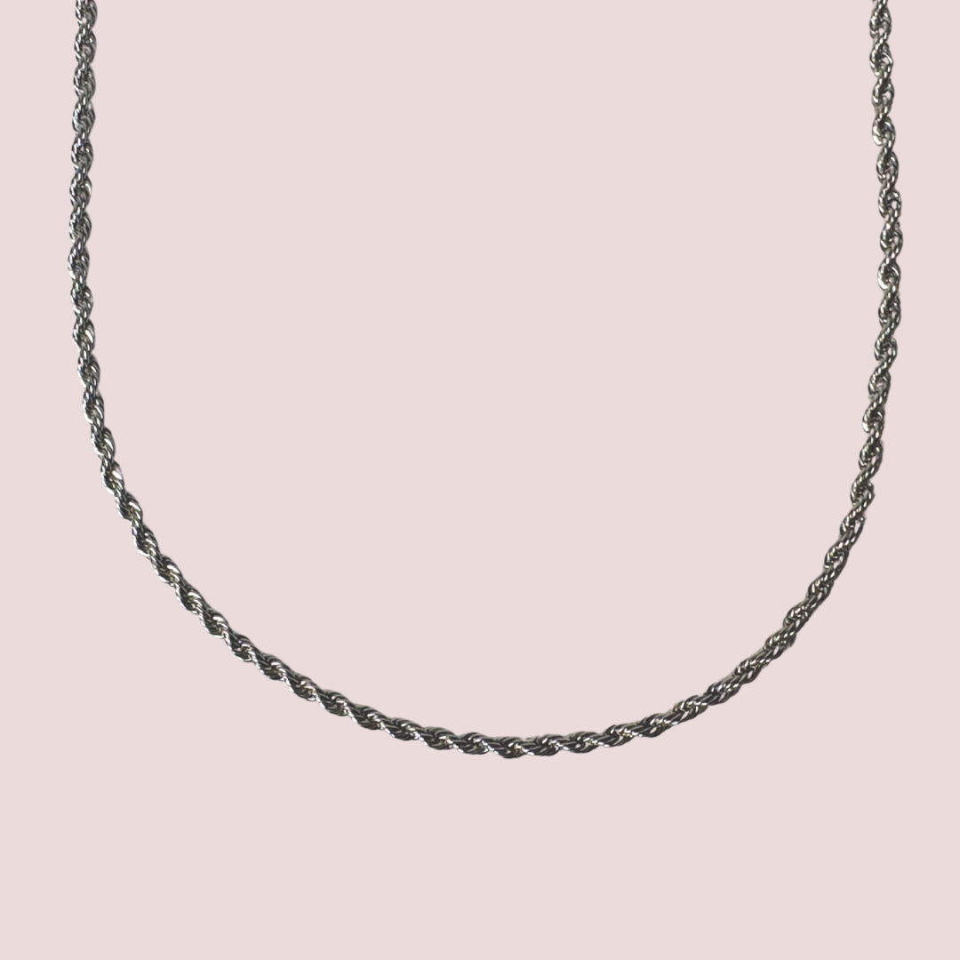 3mm Twisted Rope Chain Necklace