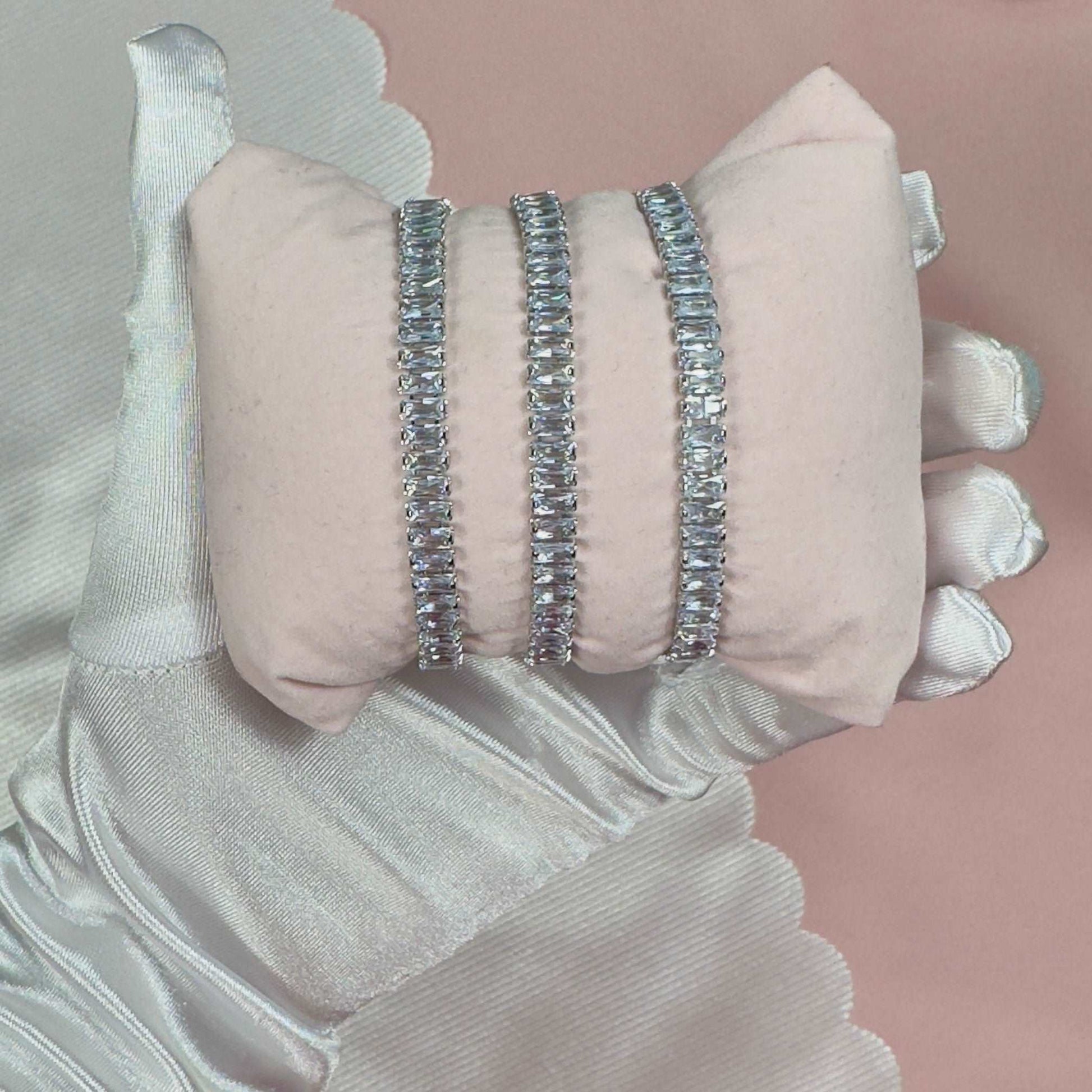 'Seraphina' - Crystal Zirconia Baguette Bracelet