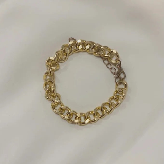 'Luna Bracelet' - Gold Cuban Chain Bracelet